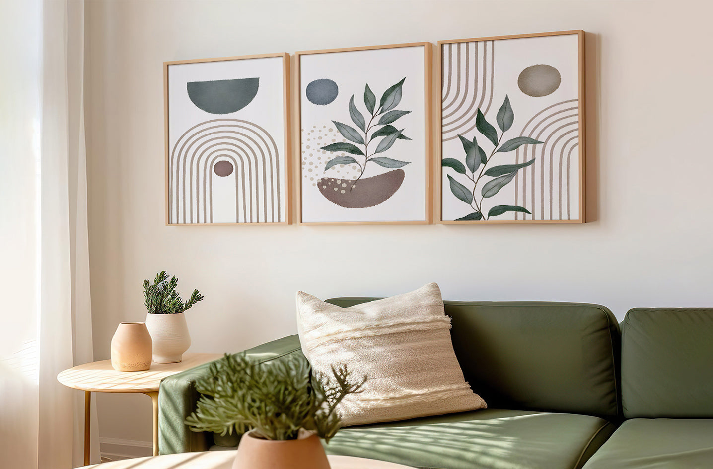 Green & Brown Abstract