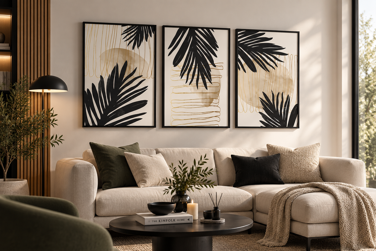 Palm Black Lines