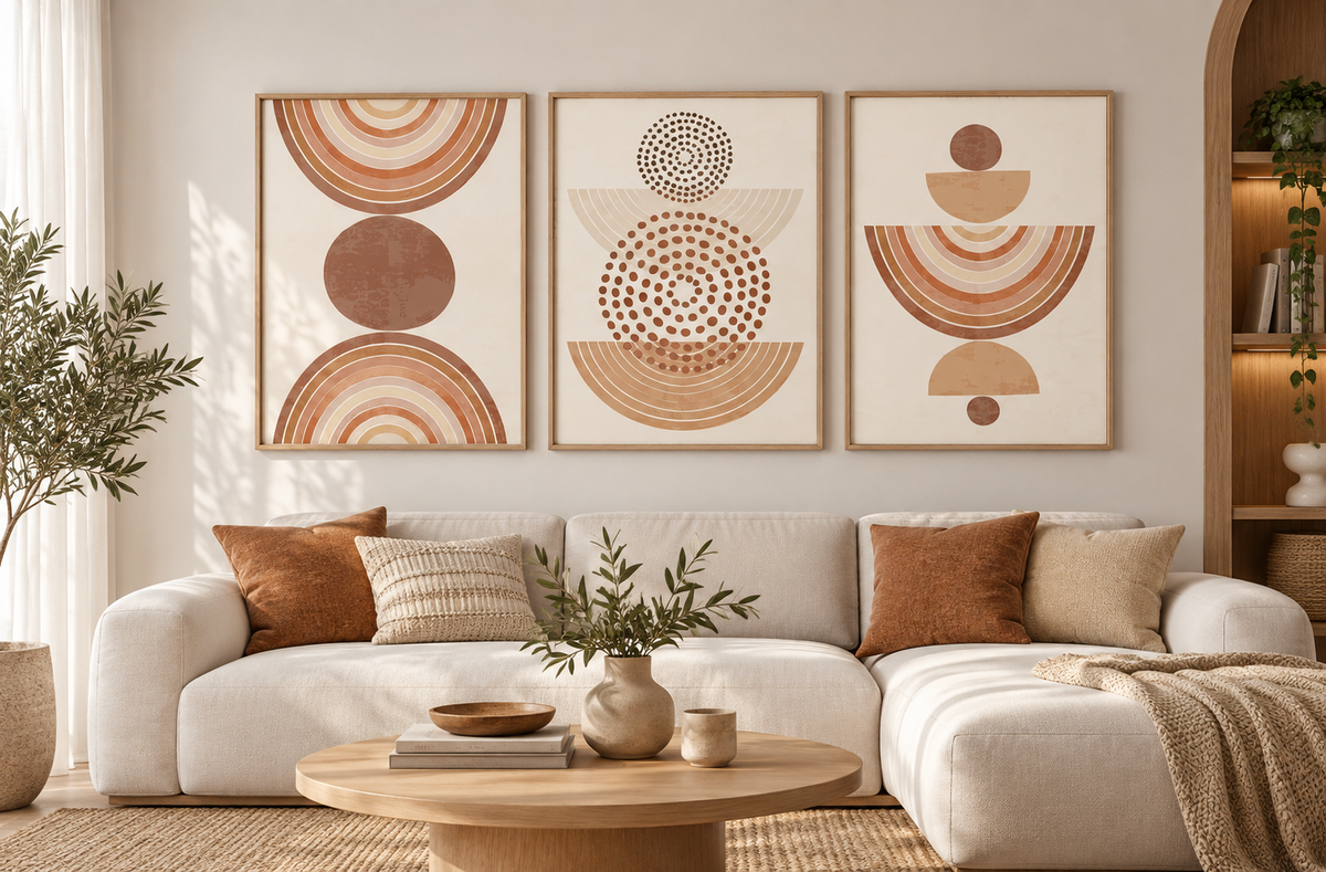 Warm Geometry Art
