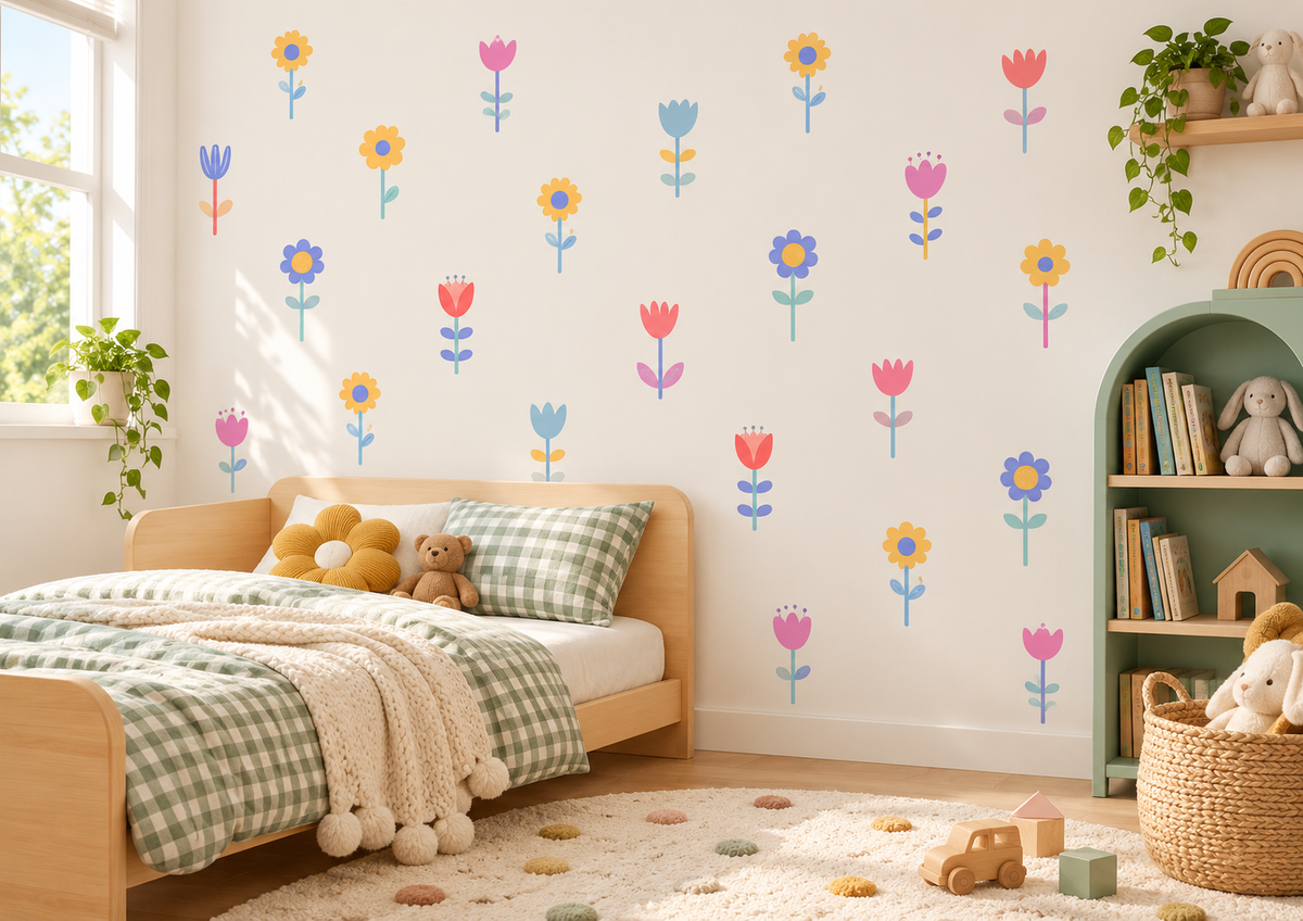 Pastel Flower Wall Sticker