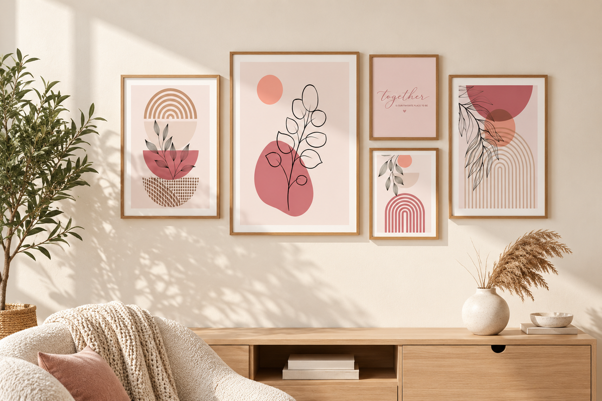 Scandi Boho Gallery Art