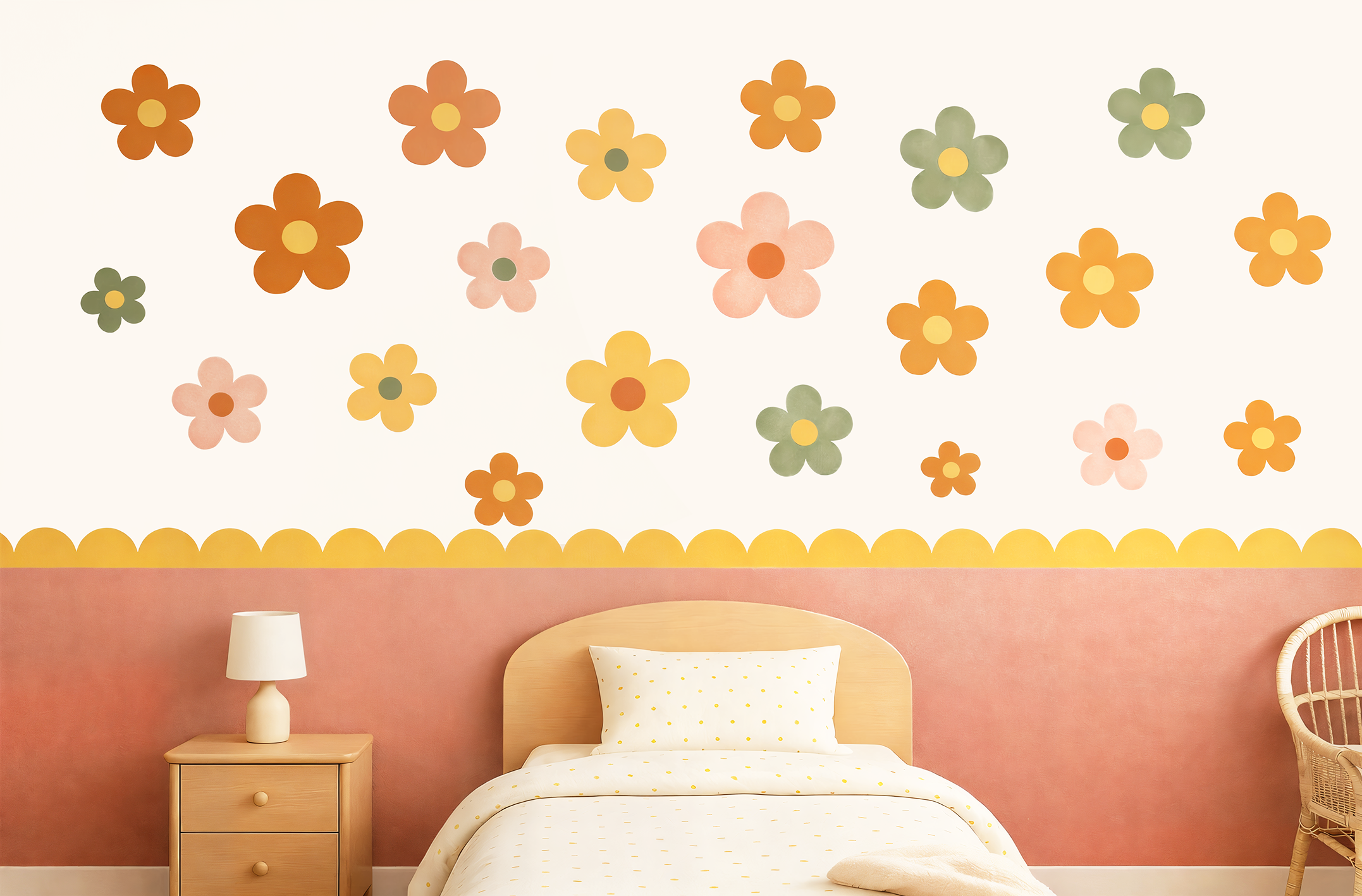 Colorful Floral Wall Stickers