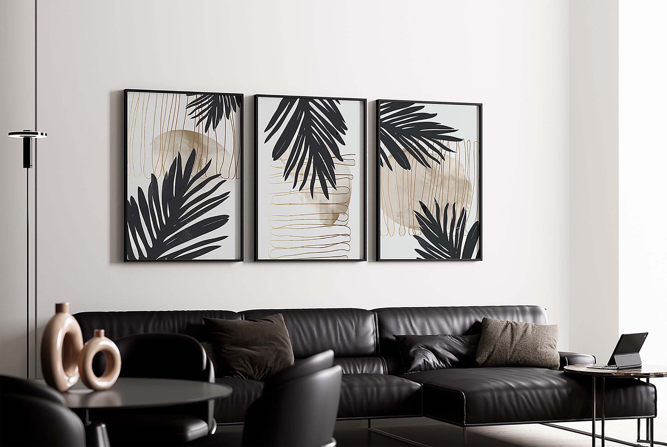 Palm Black Lines