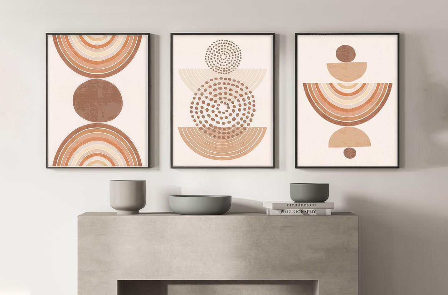 Warm Geometry Art