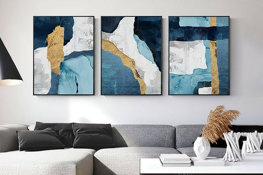 Golden Depths Triptych