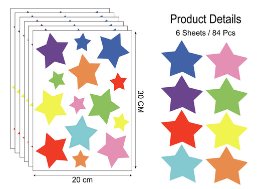 Stars Wall Stickers – Peel and Stick Kids Room Decor